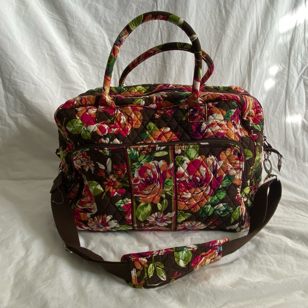 EUC Vera Bradley Weekender in English Rose